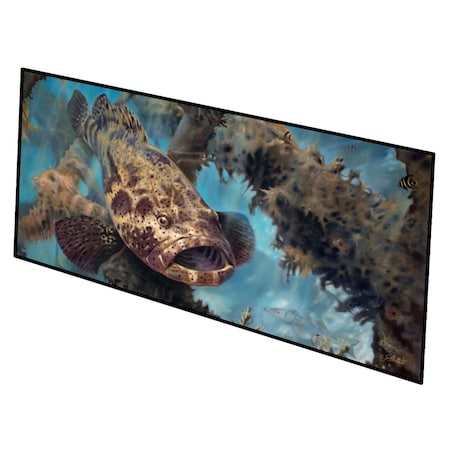 Carolines Treasures 28 x 58 in. Golden Goliath Grouper Indoor or Outdoor Runner Mat JMA2003HRM2858
